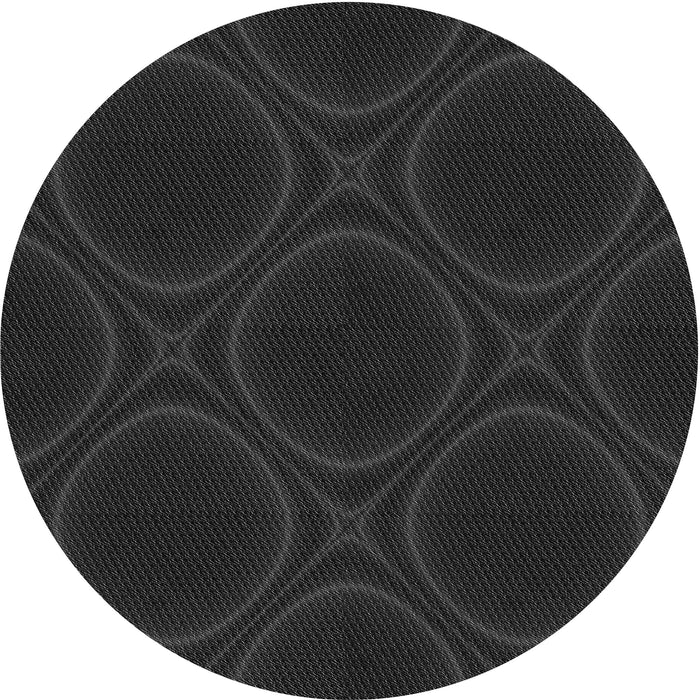 Square Machine Washable Transitional Midnight Gray Rug in a Living Room, wshpat56gry