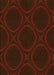 Patterned Red Brown Rug, pat56yw