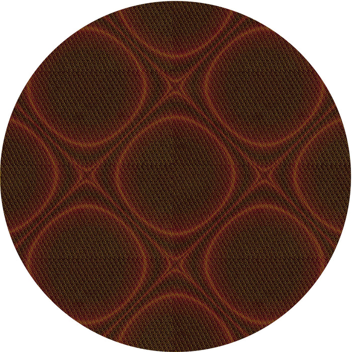 Square Machine Washable Transitional Red Brown Rug in a Living Room, wshpat56yw