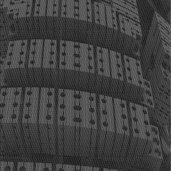 Machine Washable Transitional Charcoal Black Rug, wshpat560gry