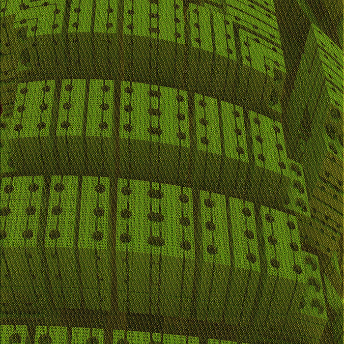 Machine Washable Transitional Dark Forest Green Rug, wshpat560yw