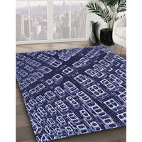 Patterned Purple Rug, pat562blu