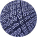 Square Patterned Purple Rug, pat562blu