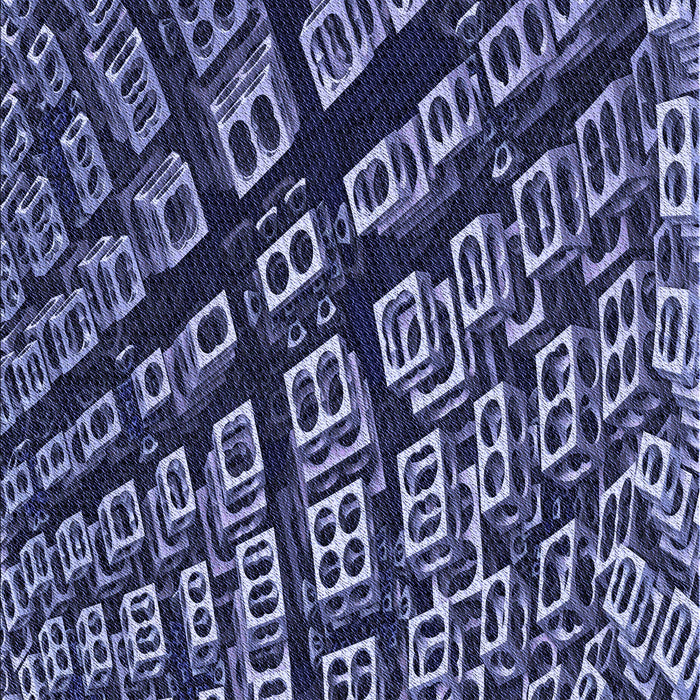 Machine Washable Transitional Purple Rug, wshpat562blu
