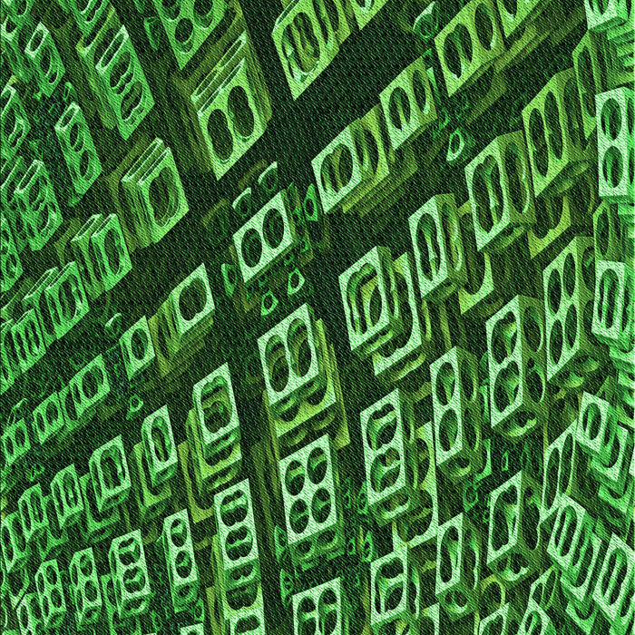 Patterned Deep Emerald Green Rug, pat562grn