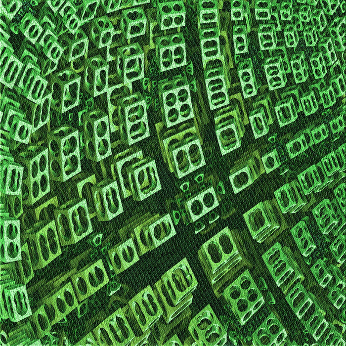 Round Patterned Deep Emerald Green Rug, pat562grn