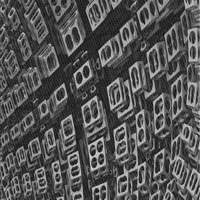 Patterned Charcoal Black Rug, pat562gry