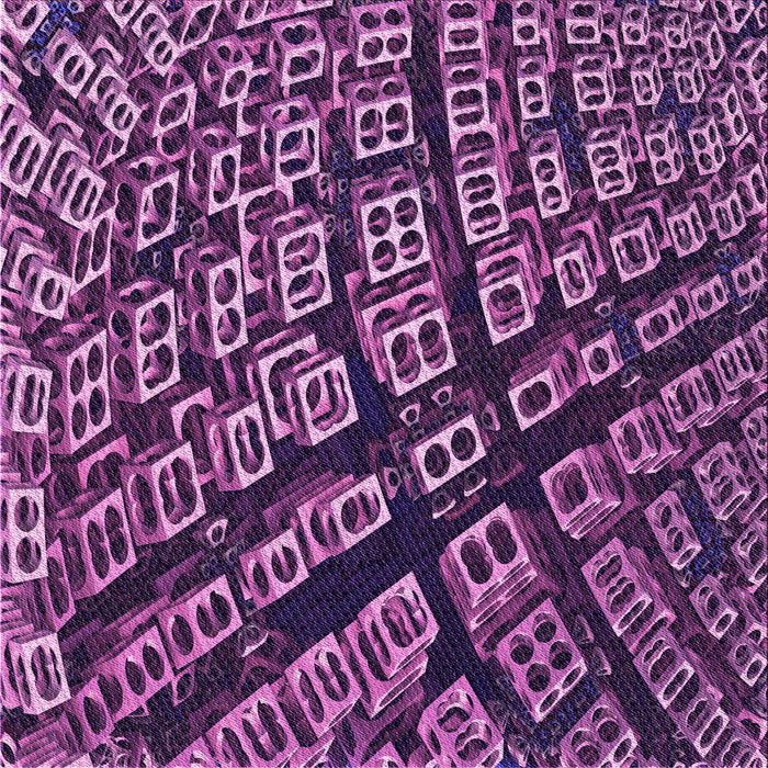 Round Machine Washable Transitional Dark Purple Rug, wshpat562pur