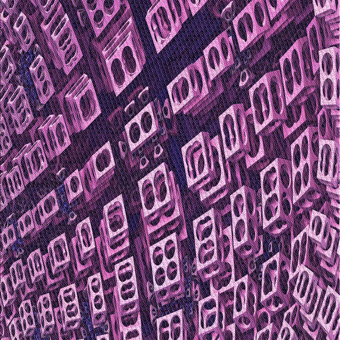 Patterned Dark Purple Rug, pat562pur