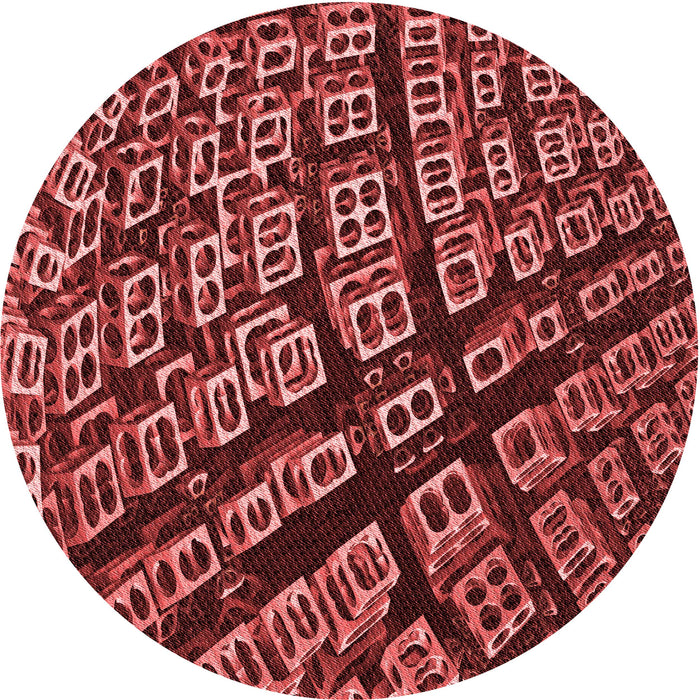 Square Machine Washable Transitional Dark Red Rug in a Living Room, wshpat562rd