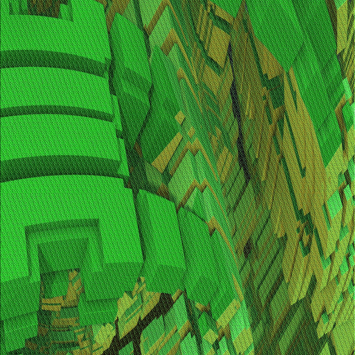 Machine Washable Transitional Lime Green Rug, wshpat563grn