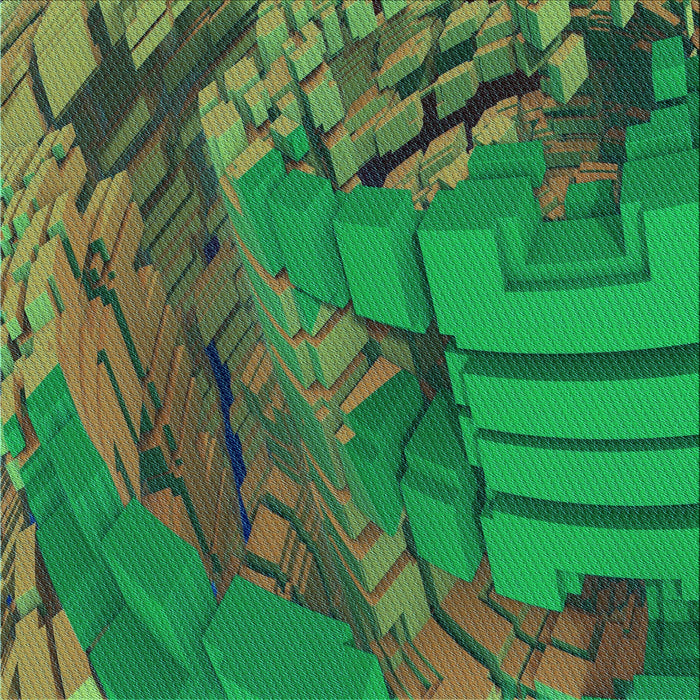 Round Machine Washable Transitional Army Green Rug, wshpat563lblu