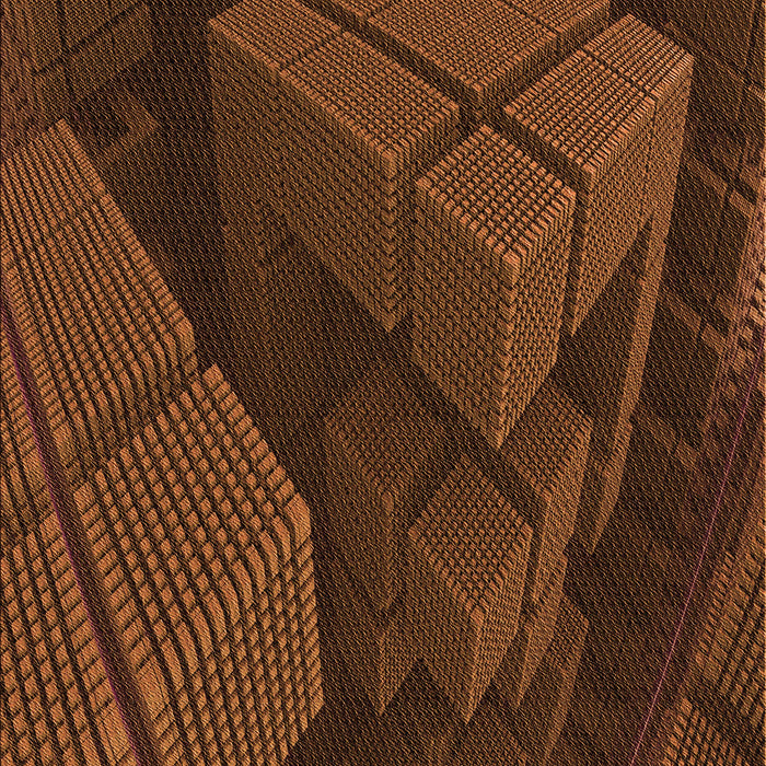 Patterned Mahogany Brown Rug, pat564org