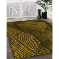 Patterned Black Brown Rug, pat564yw