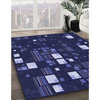 Patterned Night Blue Rug, pat565blu