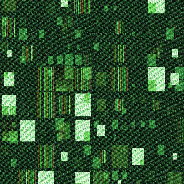 Patterned Black Rug, pat565grn