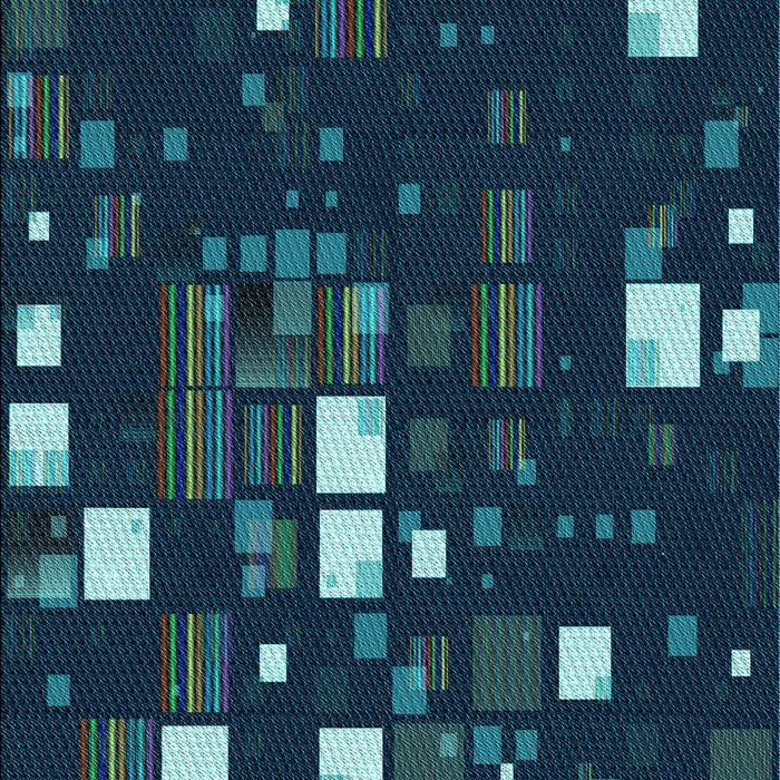 Patterned Night Blue Rug, pat565lblu