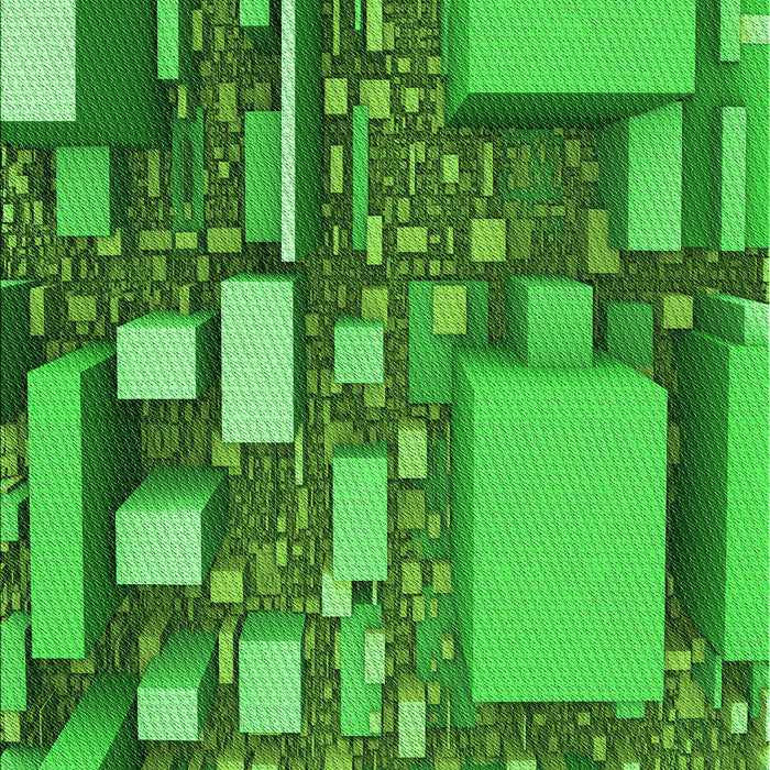 Patterned Green Rug, pat566grn