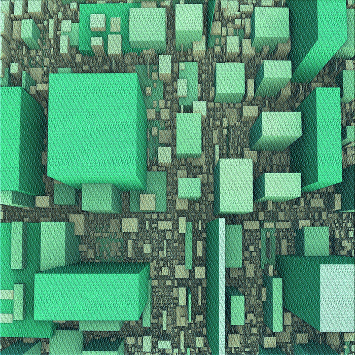 Round Patterned Lime Mint Green Rug, pat566lblu