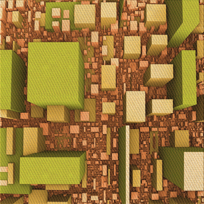 Round Patterned Yellow Rug, pat566org