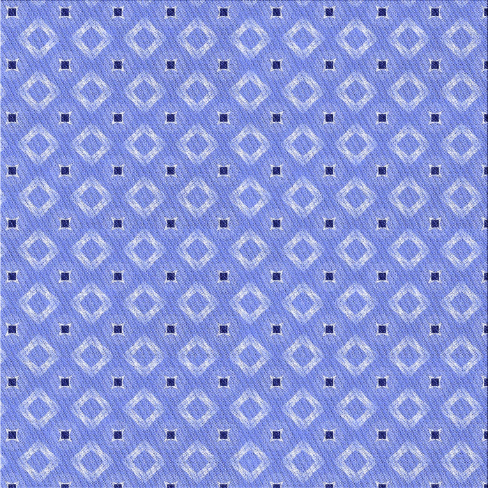 Round Patterned Sky Blue Rug, pat567blu