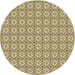 Square Patterned Brown Rug, pat567brn