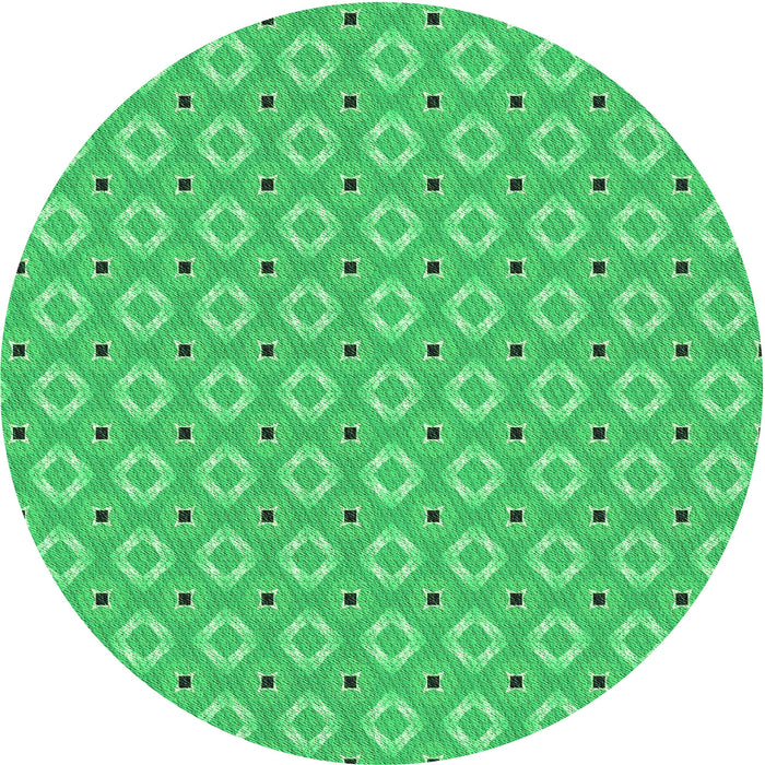 Square Machine Washable Transitional Neon Green Rug in a Living Room, wshpat567grn