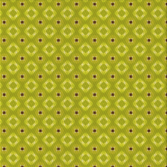 Round Patterned Dark Golden Brown Rug, pat567yw