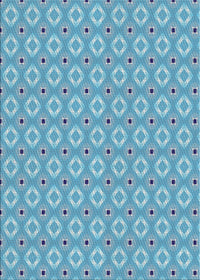 Machine Washable Transitional Blue Rug, wshpat567