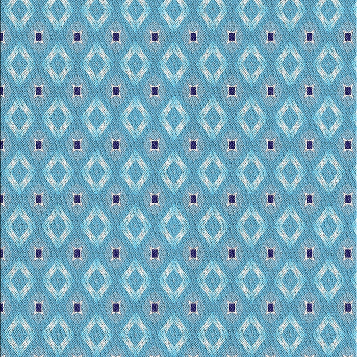 Patterned Blue Novelty Rug, pat567