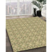 Machine Washable Transitional Brown Rug in a Family Room, wshpat568brn