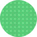 Square Patterned Neon Green Rug, pat568grn