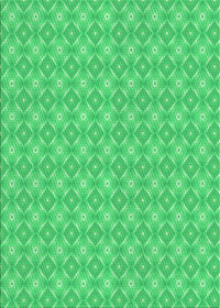 Machine Washable Transitional Neon Green Rug, wshpat568grn