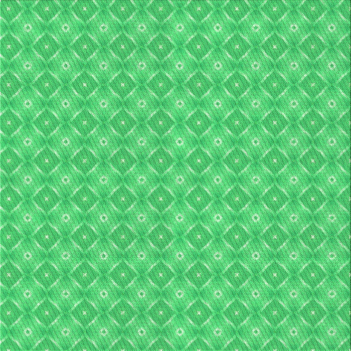 Round Patterned Neon Green Rug, pat568grn