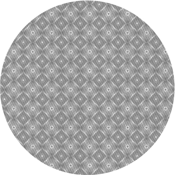 Square Patterned Cloud Gray Rug, pat568gry