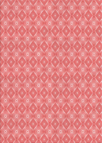 Machine Washable Transitional Light Coral Pink Rug, wshpat568rd