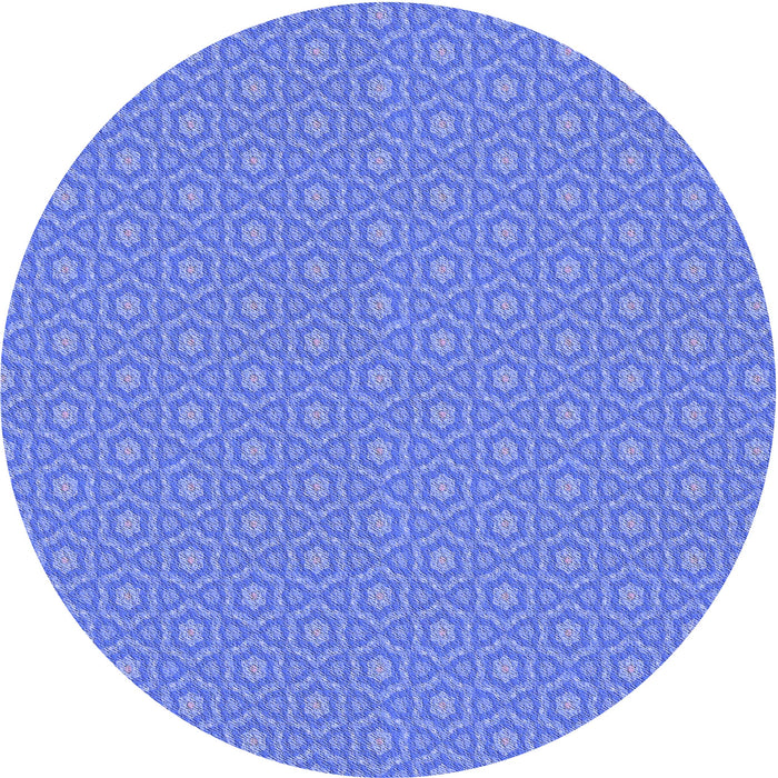 Square Patterned Sky Blue Rug, pat569blu