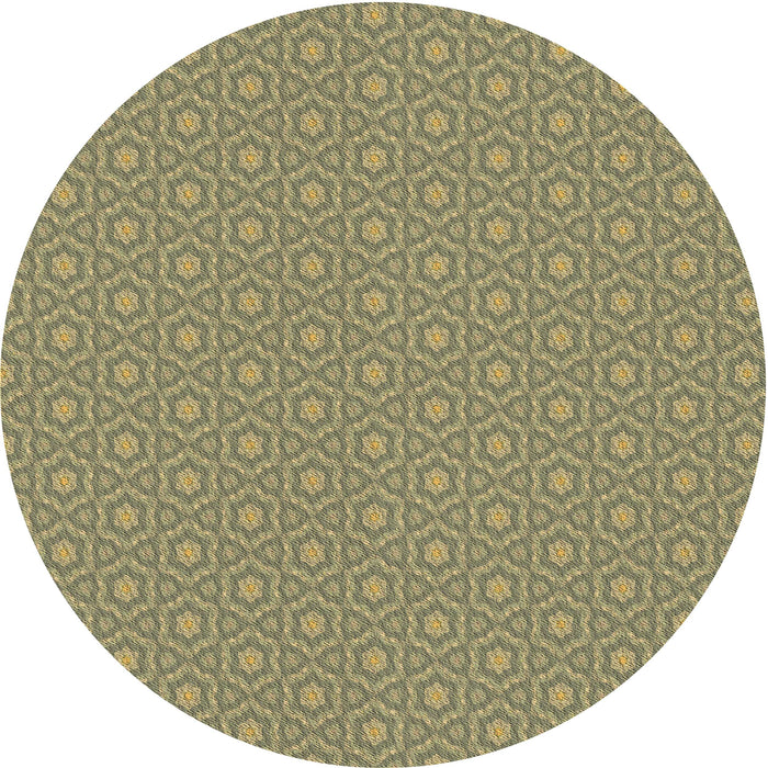 Square Patterned Brass Green Rug, pat569brn