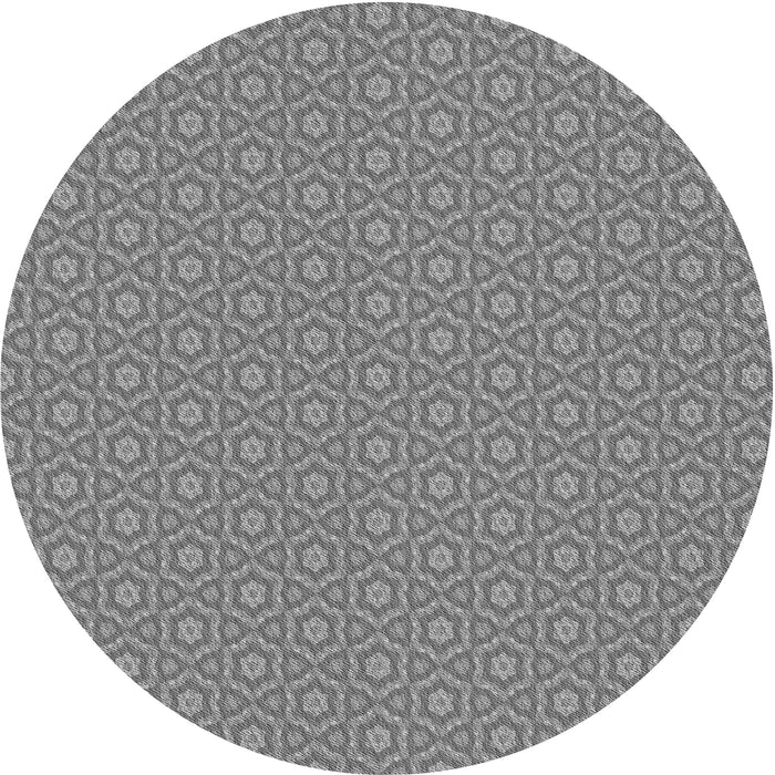 Square Patterned Dark Gray Rug, pat569gry