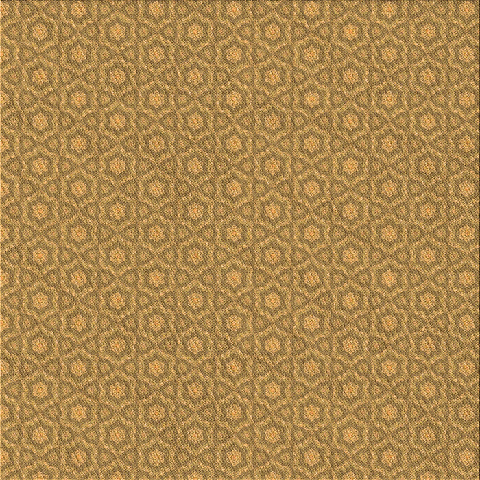 Round Patterned Dark Bisque Brown Rug, pat569org