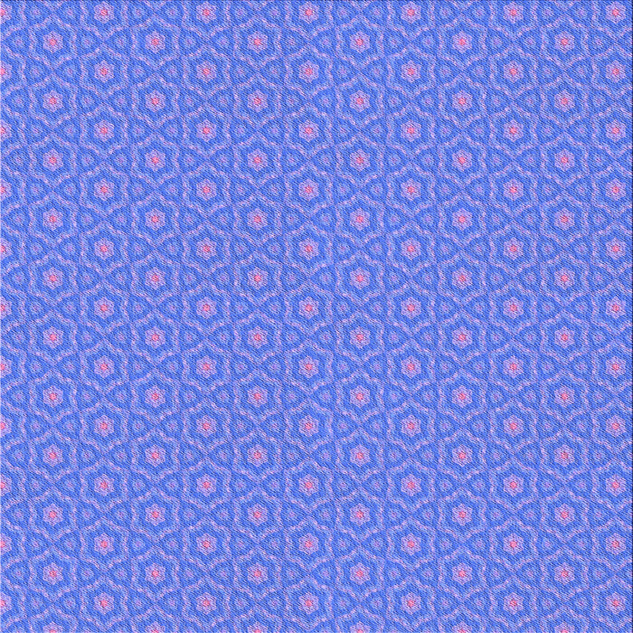 Round Patterned Sky Blue Rug, pat569pur