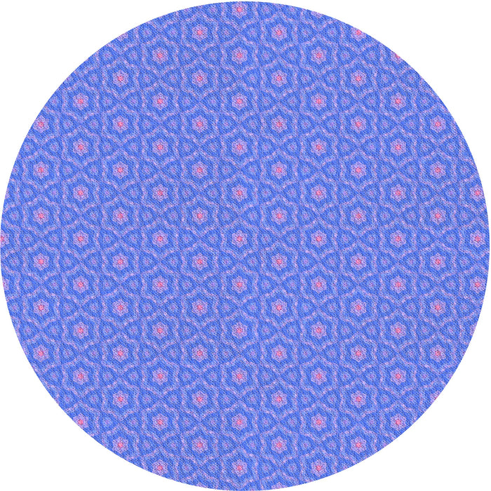 Square Patterned Sky Blue Rug, pat569pur