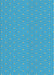 Machine Washable Transitional Bright Turquoise Blue Rug, wshpat569