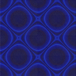 Square Patterned Earth Blue Novelty Rug, pat56
