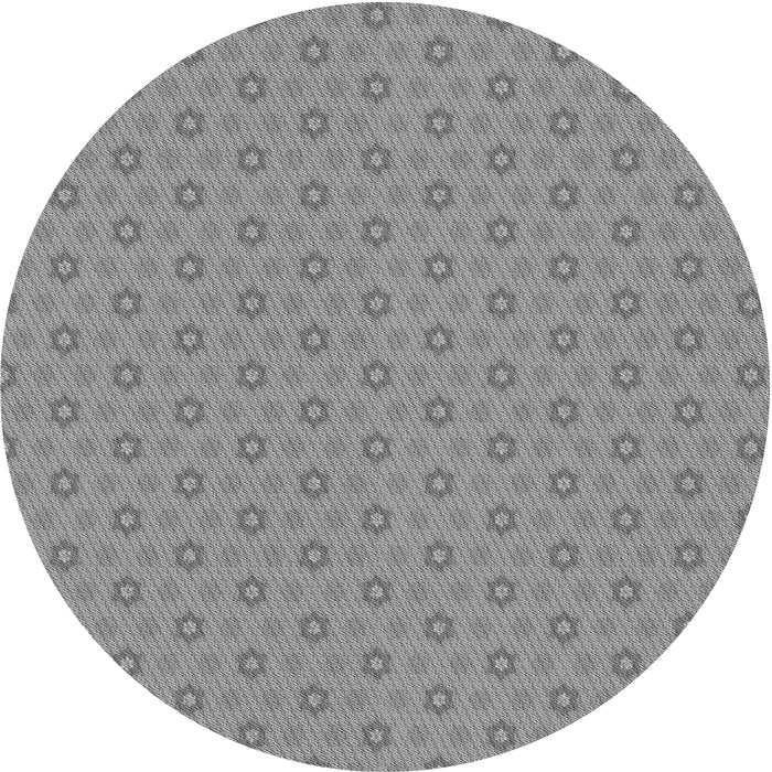 Square Patterned Silver Gray Rug, pat570gry