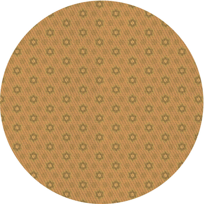Square Patterned Dark Orange Rug, pat570org