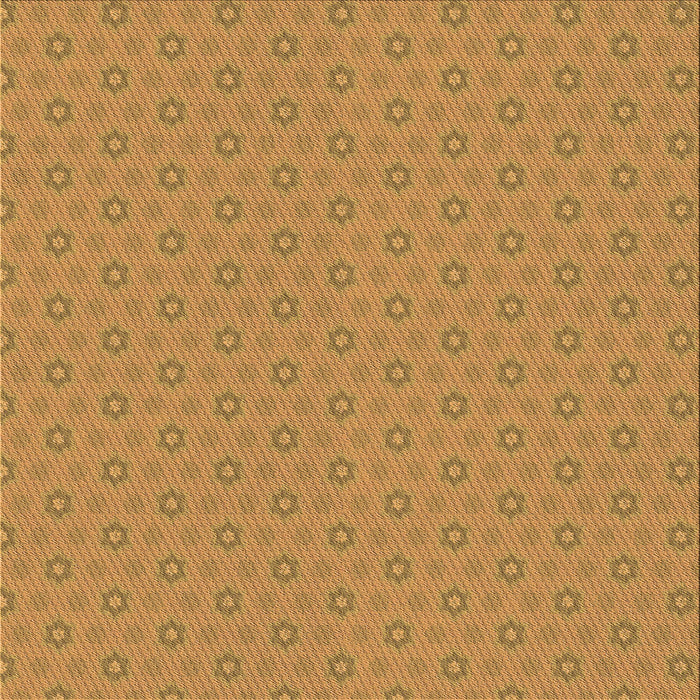 Round Patterned Dark Orange Rug, pat570org