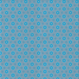 Square Patterned Blue Novelty Rug, pat570