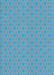 Patterned Blue Novelty Rug, pat570