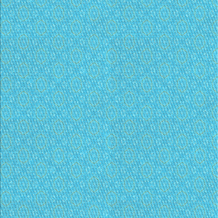Patterned Bright Cyan Blue Rug, pat571lblu